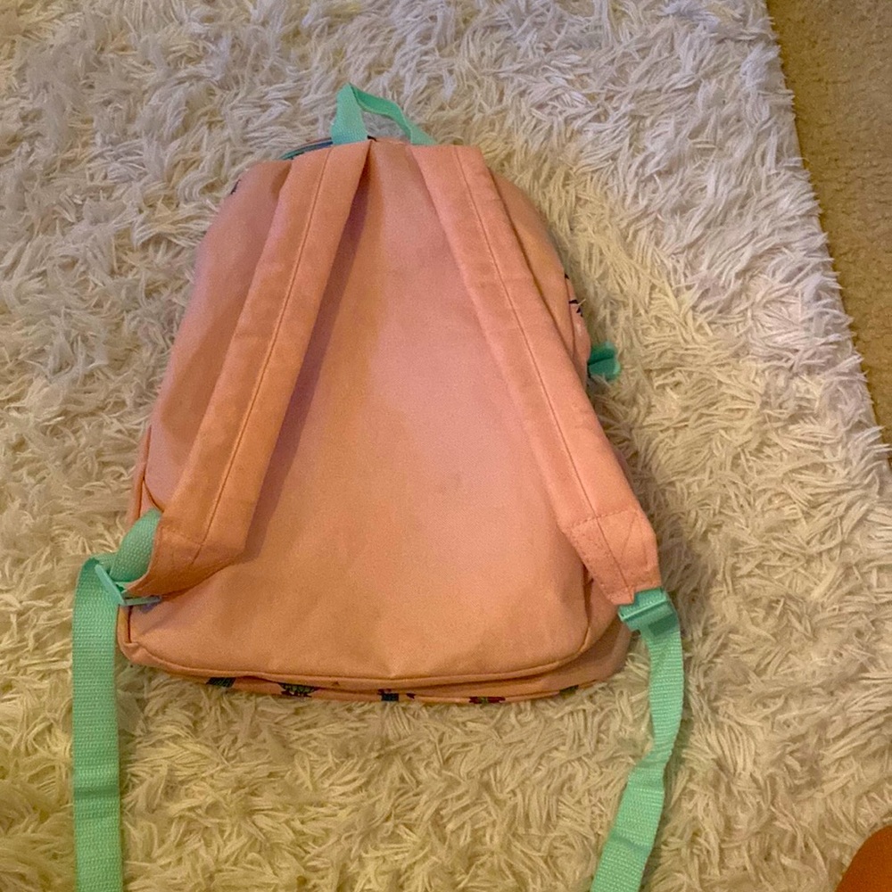 Small pink cactus backpack